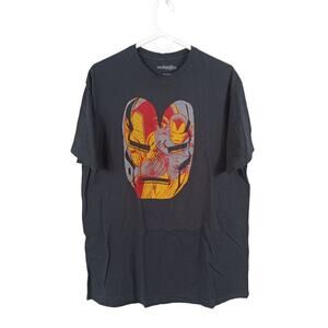 Marvel Comics Iron Man Men's Size XL Gray Welovefine Graphic Tee Shirt‎